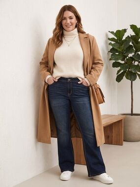 torrid Dark Blue Wide Leg Jeans